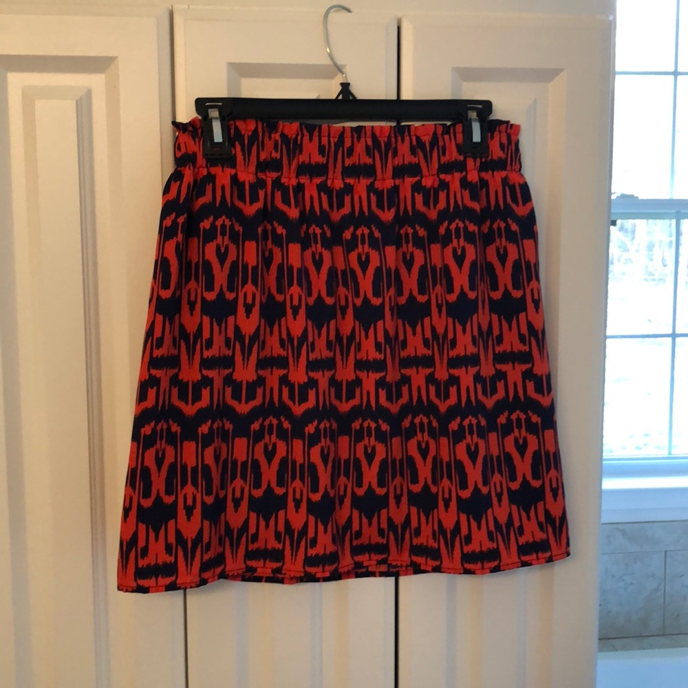 Navy & Orange skirt